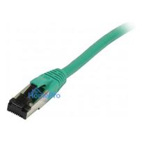 Synergy21 patch cable RJ45, CAT8.1 2000Mhz, 7.5m, green, S-STP(S / FTP), TPE / LSZH(SuperFlex), AWG26,