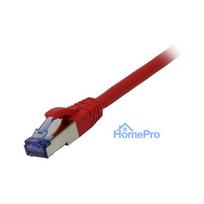 Synergy21 patch cable RJ45, CAT6A 500Mhz, 5m, red, S-STP(S / FTP), component tested (GHMT certified), AWG26,