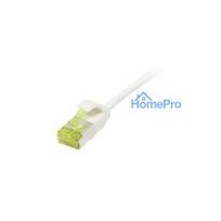 Synergy21 Patch cable RJ45 - CAT6A 500Mhz - 1.0m - white - U / FTP - slimline round d 3.8mm - TPE / LSZH (Superflex
