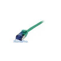 Synergy21 patch cable RJ45, CAT6A 500Mhz, 10m, green, U / FTP, slimline round d 3.8mm, TPE (Superflex), AWG32,