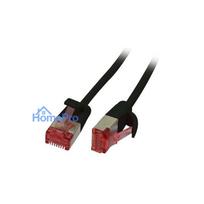 Synergy21 patch cable RJ45, CAT6 250Mhz, 0.5m black, U / FTP, slimline round d 3.6mm,