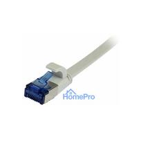 Synergy21 patch cable RJ45, CAT6A 500Mhz, 1.0m, gray, U / FTP, flat, TPE (Superflex), AWG32,