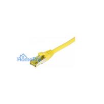 Synergy21 patch cable RJ45, CAT6A 500Mhz, 10m, yellow, S-STP(S / FTP), TPE / LSZH(Ultraflex), AWG26, with CAT7 raw cable