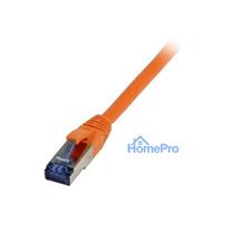 Synergy21 patch cable RJ45, CAT6A 500Mhz, 0.25m, orange, S-STP(S / FTP), TPE / LSZH(Superflex), AWG26,