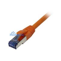 Synergy21 patch cable RJ45, CAT6A 500MHz, 5m, orange, S-STP(S/FTP), component tested (GHMT certified), AWG26