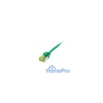 Synergy21 patch cable RJ45, CAT6A 500MHz, 0.5m, green, U/FTP, slimline round d 3.8mm, TPE/LSZH (Superflex), AWG32, with