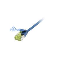 Synergy21 patch cable RJ45, CAT6A 500Mhz, 1.0m, blue, U / FTP, slimline round d 3.8mm, TPE / LSZH (Superflex), AWG32, wi
