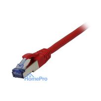 Synergy21 patch cable RJ45, CAT6A 500Mhz, 0.5m, red, S-STP (S / FTP), component tested (GHMT certified), AWG26,