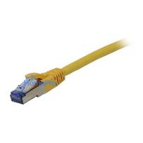 Synergy21 patch cable RJ45, CAT6A 500MHz, 15m, yellow, S-STP(S/FTP), component tested (GHMT certified), AWG26