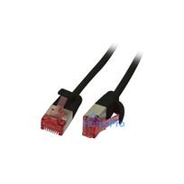 Synergy21 patch cable RJ45, CAT6 250Mhz, 5m black, U / FTP, slimline round d 3.6mm,