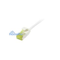 Synergy21 patch cable RJ45, CAT6A 500Mhz, 10m, white, U / FTP, slimline round d 3.8mm, TPE / LSZH (Superflex), AWG32, wi