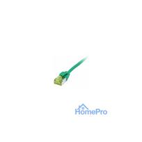 Synergy21 patch cable RJ45, CAT6A 500MHz, 10m, green, U/FTP, slimline round d 3.8mm, TPE/LSZH (Superflex), AWG32, with C