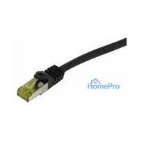 Synergy21 patch cable RJ45, CAT6A 500Mhz, 25m, black, S-STP(S / FTP), PUR Indoor / Outdoor / Indu (UV / Water / oil / -r