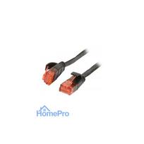 Synergy21 patch cable RJ45, CAT6 250Mhz, 5m black, UTP(U / UTP), PVC, flat