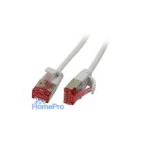 Synergy21 patch cable RJ45, CAT6 250Mhz, 7.5m white, U / FTP, slimline round d 3.6mm,