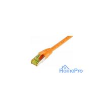 Synergy21 patch cable RJ45, CAT6A 500Mhz, 0.5m, orange, S-STP(S / FTP), TPE / LSZH(Ultraflex), AWG26, with CAT7 raw cabl