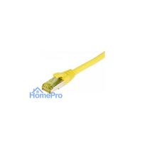 Synergy21 patch cable RJ45, CAT6A 500Mhz, 0.5m, yellow, S-STP(S / FTP), TPE / LSZH(Ultraflex), AWG26, with CAT7 raw cabl