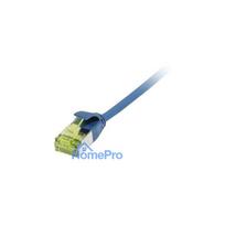 Synergy21 patch cable RJ45, CAT6A 500Mhz, 7.5m, blue, U / FTP, slimline round d 3.8mm, TPE / LSZH (Superflex), AWG32, wi