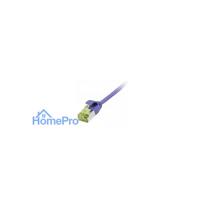 Synergy21 patch cable RJ45, CAT6A 500Mhz, 0.15m, purple, U / FTP, slimline round d 3.8mm, TPE / LSZH (Superflex), AWG32,