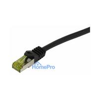 Synergy21 patch cable RJ45, CAT6A 500Mhz, 1.0m, black, S-STP(S / FTP), TPE / LSZH Indoor / outdoor (UV / Water / oil / -