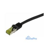 Synergy21 patch cable RJ45, CAT6A 500Mhz, 2m, black, S-STP(S / FTP), TPE / LSZH Indoor / outdoor (UV / Water / oil / -re