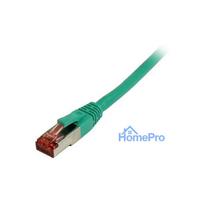 Synergy21 patch cable RJ45, CAT6 250Mhz, 10m green, S-STP(S / FTP), TPE / LSZH(Superflex)