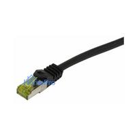 Synergy21 patch cable RJ45, CAT6A 500Mhz, 10m, black, S-STP(S / FTP), PUR Indoor / Outdoor / Indu (UV / Water / oil / -r