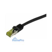 Synergy21 patch cable RJ45, CAT6A 500Mhz, 0.5m, black, S-STP(S / FTP), PUR Indoor / Outdoor / Indu (UV / Water / oil / -