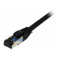 Synergy21 patch cable RJ45, CAT8.1 2000Mhz, 7.5m, black, S-STP(S / FTP), TPE / LSZH(SuperFlex), AWG26,