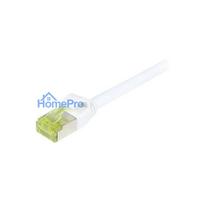 Synergy21 patch cable RJ45, CAT6A 500Mhz, 1.5m, white, S-STP(S / FTP), slimline round d 4.5mm, TPE / LSZH(Superflex), AW