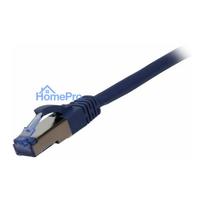 Synergy21 patch cable RJ45, CAT6A 500MHz, 1.0m, blue, S-STP(S/FTP), component tested (GHMT certified), AWG26