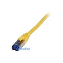 Synergy21 patch cable RJ45, CAT6A 500Mhz, 3m, yellow, S-STP(S / FTP), TPE / LSZH(Superflex), AWG26,