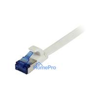 Synergy21 patch cable RJ45, CAT6A 500Mhz, 7.0m, white, U / FTP, flat, TPE (Superflex), AWG32,