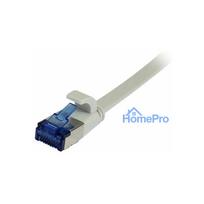 Synergy21 patch cable RJ45, CAT6A 500Mhz, 10m, gray, U / FTP, flat, TPE (Superflex), AWG32,