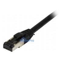 Synergy21 patch cable RJ45, CAT8.1 2000Mhz, 2m, black, S-STP(S / FTP), TPE / LSZH(SuperFlex), AWG26,