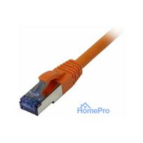 Synergy21 patch cable RJ45, CAT6A 500MHz, 0.5m, orange, S-STP(S/FTP), component tested (GHMT certified), AWG26