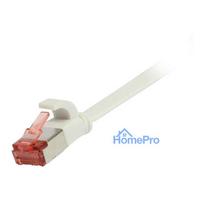 Synergy21 patch cable RJ45, CAT6 250Mhz, 0.25m white, FTP(U / FTP), TPE(Superflex), flat