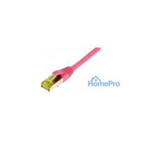 Synergy21 patch cable RJ45, CAT6A 500Mhz, 3m, magenta, S-STP(S / FTP), TPE / LSZH(Ultraflex), AWG26, with CAT7 raw cable