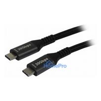 Synergy21 cable USB, C(St) C(St), 3.0m, USB3.2, black(textile), 20G / 5A, 240W, Gen 2x2, E-Marker Chip,