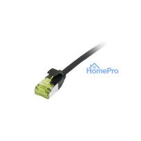 Synergy21 Patchkabel RJ45, CAT6A 500Mhz, 2m, schwarz, U / FTP, slimline rund d 3,8mm, TPE / LSZH(Superflex), AWG32, mit