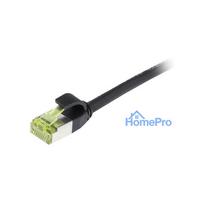 Synergy21 Patchkabel RJ45, CAT6A 500Mhz, 2m, schwarz, S-STP(S / FTP), slimline rund d 4,5mm, TPE / LSZH(Superflex), AWG2