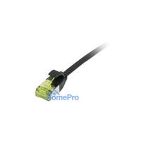 Synergy21 patch cable RJ45, CAT6A 500Mhz, 3m, black, U / FTP, slimline round d 3.8mm, TPE / LSZH (Superflex), AWG32, wit