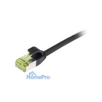 Synergy21 Patchkabel RJ45, CAT6A 500Mhz, 7,5m, schwarz, S-STP(S / FTP), slimline rund d 4,5mm, TPE / LSZH(Superflex), AW