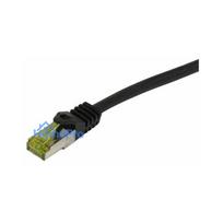 Synergy21 Patchkabel RJ45, CAT6A 500Mhz, 7,5m, schwarz, S-STP(S / FTP), TPE / LSZH Indoor / outdoor (UV / Water / oil /