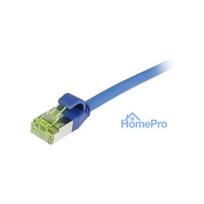 Synergy21 Patchkabel RJ45, CAT6A 500Mhz, 2m, blau, S-STP(S / FTP), slimline rund d 4,5mm, TPE / LSZH(Superflex), AWG28,