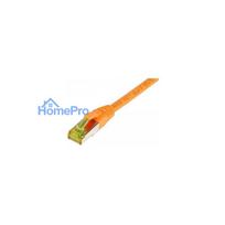 Synergy21 Patchkabel RJ45, CAT6A 500Mhz, 1,0m, orange, S-STP(S / FTP), TPE / LSZH(Ultraflex), AWG26, mit CAT7 Rohkabel,