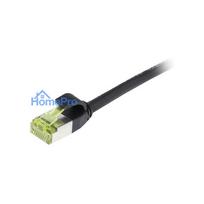 Synergy21 Patchkabel RJ45, CAT6A 500Mhz, 5m, schwarz, S-STP(S / FTP), slimline rund d 4,5mm, TPE / LSZH(Superflex), AWG2