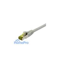 Synergy21 Patchkabel RJ45, CAT6A 500Mhz, 0,15m, grau, S-STP(S / FTP), TPE / LSZH(Ultraflex), AWG26, mit CAT7 Rohkabel,