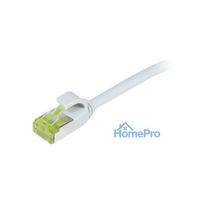 Synergy21 Patchkabel RJ45, CAT6A 500Mhz, 0,5m, grau, S-STP(S / FTP), slimline rund d 4,5mm, TPE / LSZH(Superflex), AWG28