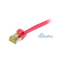 Synergy21 Patchkabel RJ45, CAT6A 500Mhz, 1,0m, rot, S-STP(S / FTP), slimline rund d 4,5mm, TPE / LSZH(Superflex), AWG28,